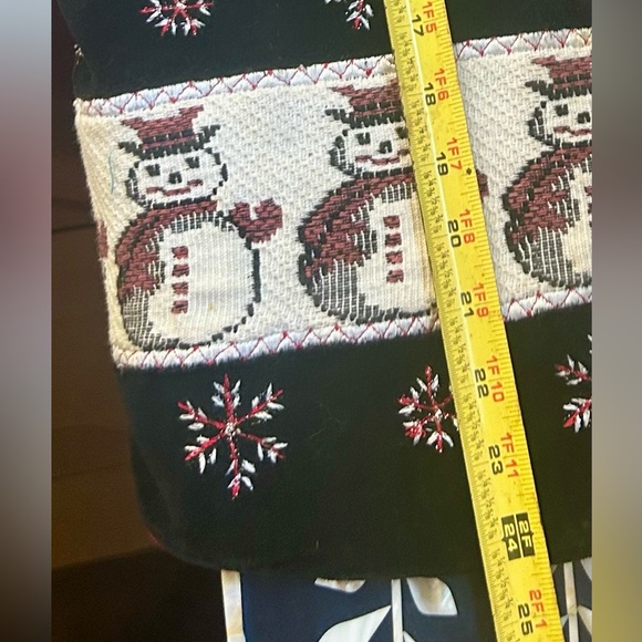 Vintage Dress Barn Snowman Holiday Vest | Retro Festive Christmas Aesthetic XL - Picture 7 of 9